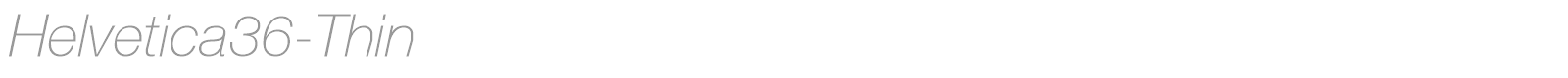 Helvetica36-Thin font preview